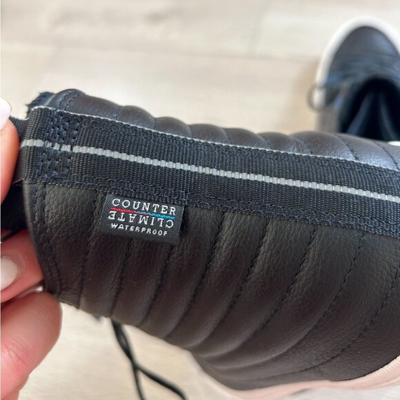 Converse Chuck Taylor All Star Leather Waterproof Boot Quilted Black Blue Jay - Picture 6 of 13